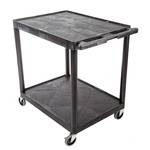 RS PRO 2 Shelf PE Trolley Trolley, 810 x 610mm, 180kg Load