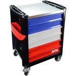 SAM 6 Shelf Aluminium Trolley Trolley, 1000 x 834 x 510mm, 180kg Load