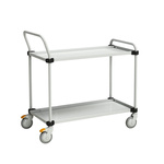 Treston 2 Shelf Steel Trolley Trolley, 890 x 530 x 1020mm, 150kg Load