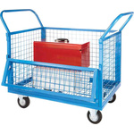 RS PRO Steel Mesh Sided Trolley, 900 x 600mm, 250kg Load