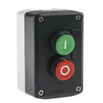 Schneider Electric Spring Return Enclosed Push Button - NC, NO, Polycarbonate, Red/Green, I/O, IP66, IP67, IP69, IP69K