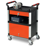 RS PRO 3 Shelf Aluminium Trolley, 630 x 424mm, 150kg Load