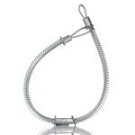 RS PRO 540mm Long Galvanised Steel Hose Whipcheck, 1/2in Hose Size Compatibility