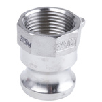 RS PRO Hose Connector, Straight Cam & Groove Coupling, BSPT 1in 1in ID, 17 bar