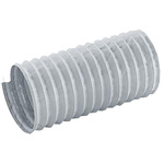 Contitech Grey PET, PVC Reinforced Flexible Ducting, 12m, 36mm Bend Radius