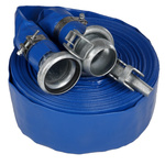 RS PRO Flat roll-up hose with couplings, 3 bar, 100m Long