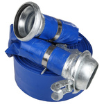 RS PRO Flat roll-up hose with couplings, 3 bar, 25m Long