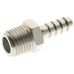 RS PRO Hose Connector, BSPT 1/4in 8mm ID, 100 bar