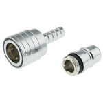 Nito Hose Connector, Straight Coupling Set, BSP 1/2in 1/2in ID, 25 bar