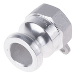 RS PRO Hose Connector, Straight Cam & Groove Adaptor, BSP 1in 1in ID, 17 bar