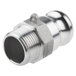 RS PRO Hose Connector, Straight Cam & Groove Adaptor, BSP 1in 1in ID, 17 bar