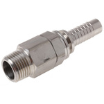 RS PRO Hose Connector Hose Tail Adaptor, BSP 1/2in 1/2in ID, 20 bar