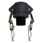 RS PRO Hose Connector, Straight Camlock Coupling, BSP 1in 1in ID