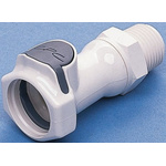 Colder Products Hose Connector, Straight Threaded Coupling, BSPT 3/4in, 8.6 bar