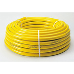 RS PRO Hose Pipe, PVC, 12mm ID, 17.5mm OD, Yellow, 50m