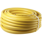 RS PRO Hose Pipe, PVC, 19mm ID, 29mm OD, Yellow, 30m
