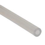 RS PRO Flexible Tube, Silicone, 3.2mm ID, 6.4mm OD, Clear, 3m