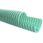 RS PRO Hose Pipe, PVC, 38mm ID, 46mm OD, Green, 5m