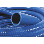 RS PRO Hose Pipe, PVC, 25mm ID, 33.8mm OD, Blue, 10m