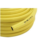 RS PRO Hose Pipe, PVC, 12.5mm ID, 17.5mm OD, Yellow, 50m