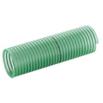 Contitech Luisiana PVC, Hose Pipe, 50mm ID, 58.2mm OD, Green, 10m