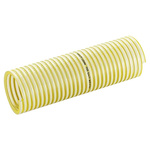 Contitech Luisiana PVC, Hose Pipe, 50mm ID, 58.2mm OD, Yellow, 10m