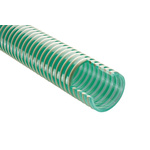 RS PRO Hose Pipe, PVC, 40.3mm ID, 47.6mm OD, Green, 10m