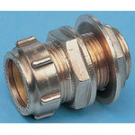 RS PRO Brass Pipe Fitting, Straight Compression Coupler, Male 1/2in 15mm