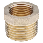 RS PRO Threaded Fitting, Straight Reducer Bush, Male BSP 1/2in to Female BSP 3/8in