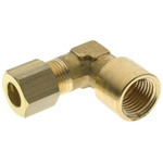 RS PRO Threaded Fitting, Elbow Threaded Adapter, Female Metric M14 to Female BSPP 1/8in