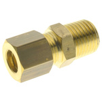 RS PRO Threaded Fitting, Straight Threaded Adapter, Female Metric M14 to Male BSPT 1/8in
