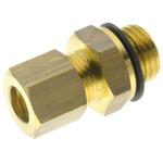RS PRO Threaded Fitting, Straight Threaded Adapter, Female Metric M14 to Male BSPT 1/8in