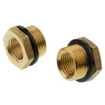 Legris Brass Pipe Fitting, Straight Threaded Reducer, Male G 3/8in to Female G 1/4in