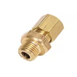Legris Brass Pipe Fitting, Straight Push Fit Compression Olive, Male Metric M10x1in M10mm 6mm