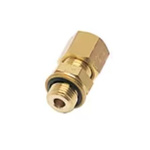 Legris Brass Pipe Fitting, Straight Push Fit Compression Olive, Male BSPP 3/8in 3/8in 14mm