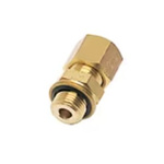 Legris Brass Pipe Fitting, Straight Push Fit Compression Olive, Male BSPP G3/4in 3/4in 22mm