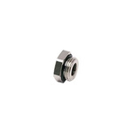 Legris Brass Pipe Fitting, Straight Push Fit Reducer, Male BSPP 3/8in to Female BSPP 1/8in