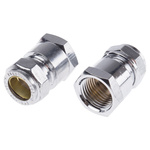 RS PRO Brass Compression Fitting, Straight Coupler