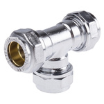 RS PRO Brass Compression Fitting Equal Tee