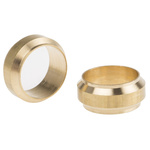 Legris Brass Pipe Fitting, Straight Compression Compression Olive, Female to Female 16mm