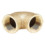 RS PRO Brass Pipe Fitting, 90° Threaded Elbow, Female BSPP 3/4in to Female BSPP 3/4in