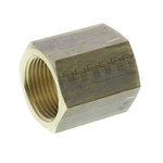 Legris Brass Pipe Fitting, Straight Threaded Coupler, Female G 3/4in to Female G 3/4in