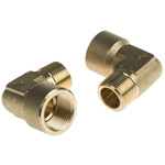 Legris Brass Pipe Fitting, 90° Threaded Elbow, Male R 3/4in to Female G 3/4in