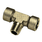 Legris Brass Pipe Fitting, Tee Threaded Branch Tee, Female BSPP 1/8in to Female BSPP 1/8in