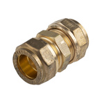 RS PRO Brass Compression Fitting, Straight Coupler