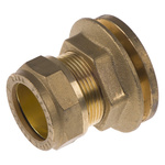 RS PRO Brass Compression Fitting, Straight Coupler