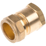 RS PRO Brass Compression Fitting, Straight Coupler