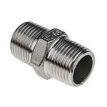 RS PRO Stainless Steel Pipe Fitting Hexagon Hexagon Nipple, Male R 1/2in x Male R 1/2in