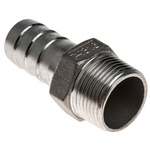 RS PRO Stainless Steel Pipe Fitting, Straight Hexagon Hose Nipple, Male R 3/4in x Male