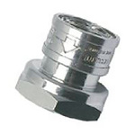 Legris Brass Pipe Fitting, Straight Threaded Coupler, Female G 1/2in